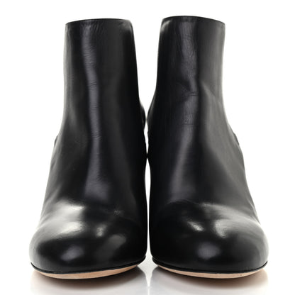 Chanel Lambskin Pearl CC Ankle Boots 39 Black 2 of 8