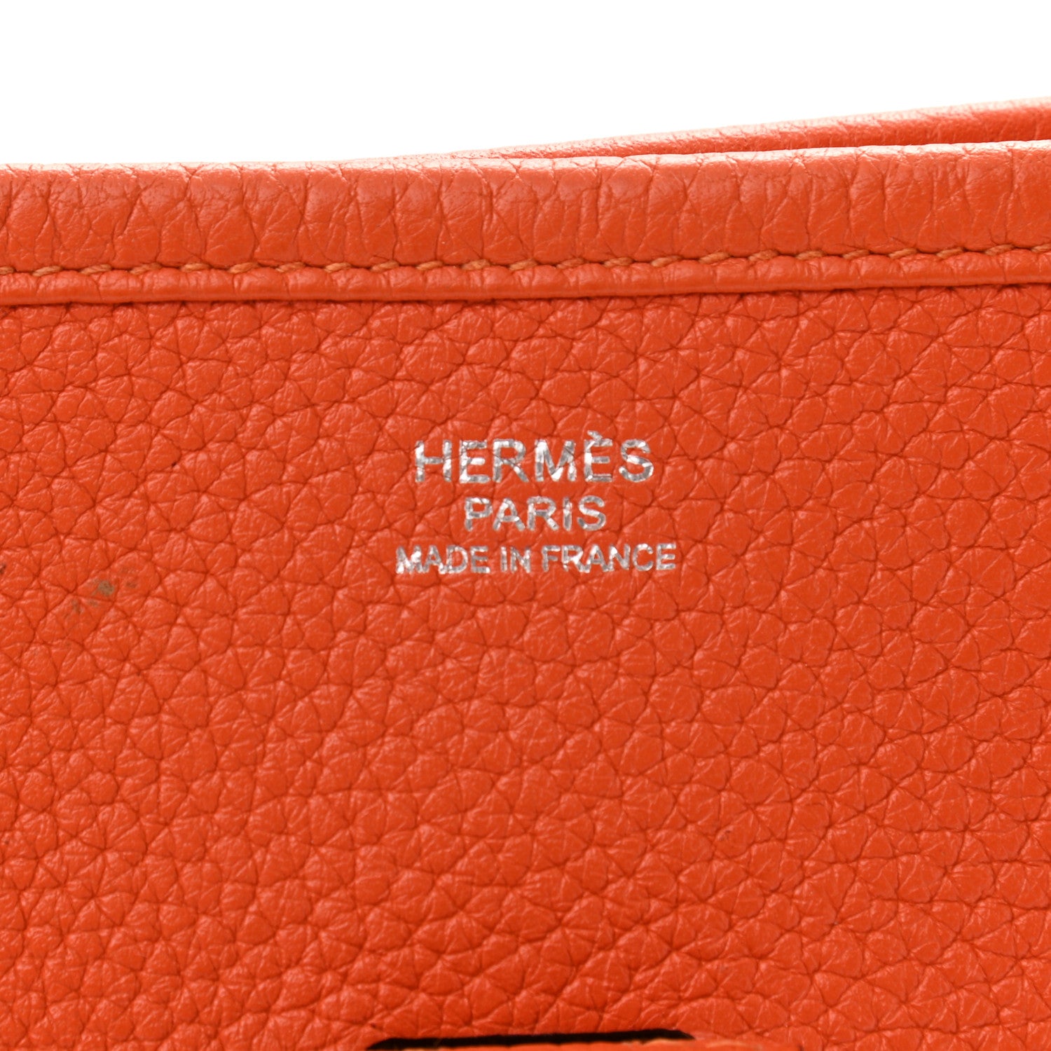 Hermes Taurillon Clemence Evelyne III GM Orange 6 of 18
