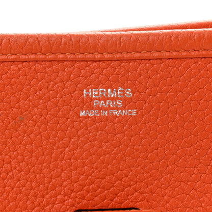 Hermes Taurillon Clemence Evelyne III GM Orange 6 of 18