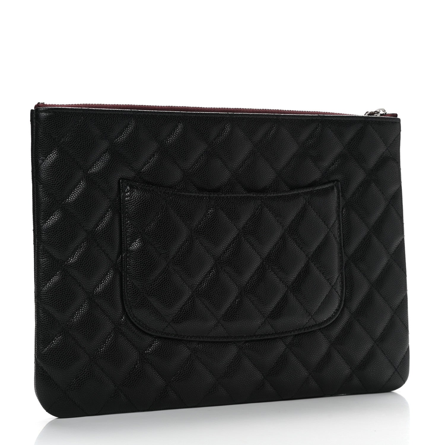 Chanel Caviar Quilted Medium Cosmetic Case Black 3 of 8