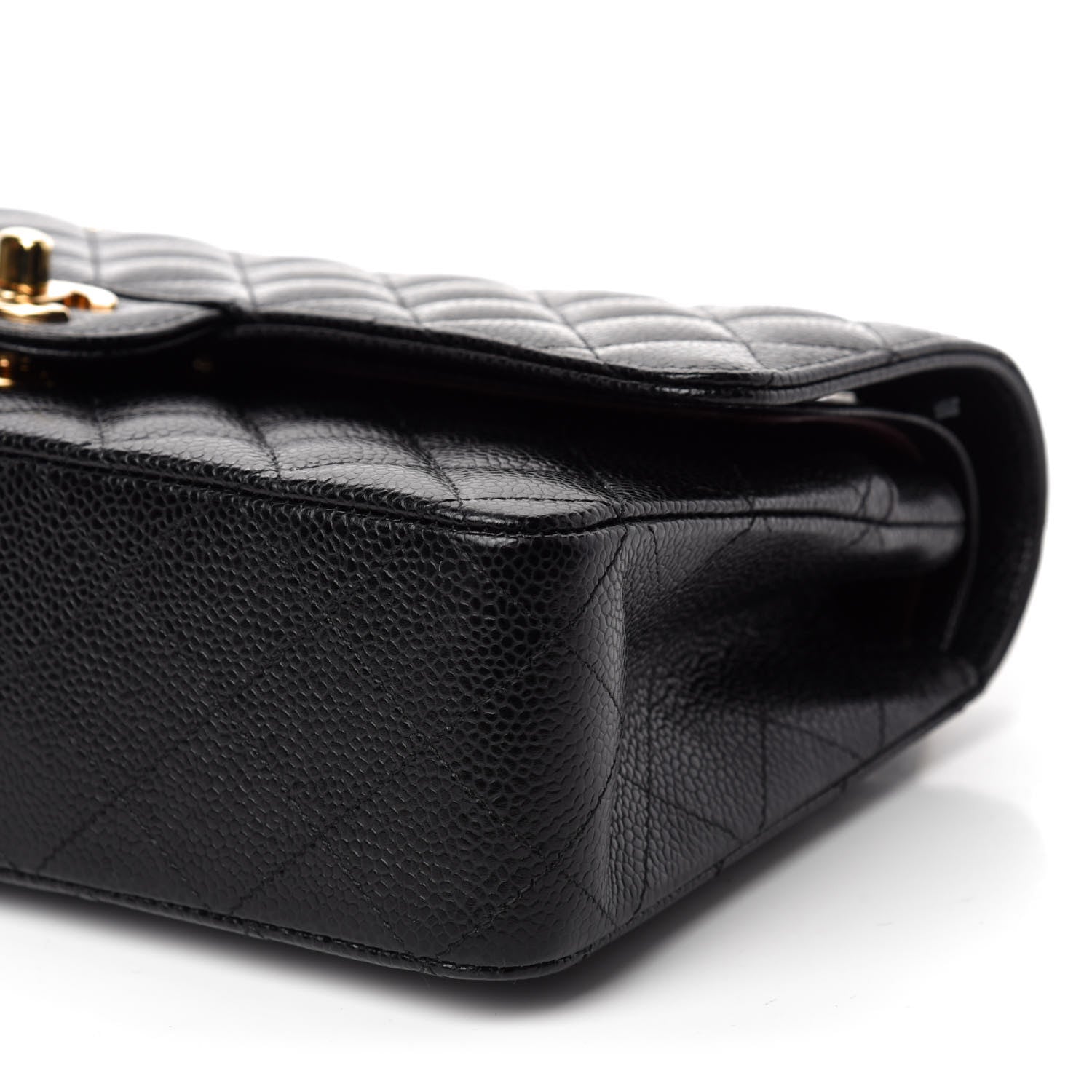 Chanel Caviar Quilted Medium Double Flap Black 8 of 12