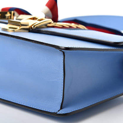 Gucci Calfskin Small Sylvie Shoulder Bag Clear Sky Blue 9 of 10