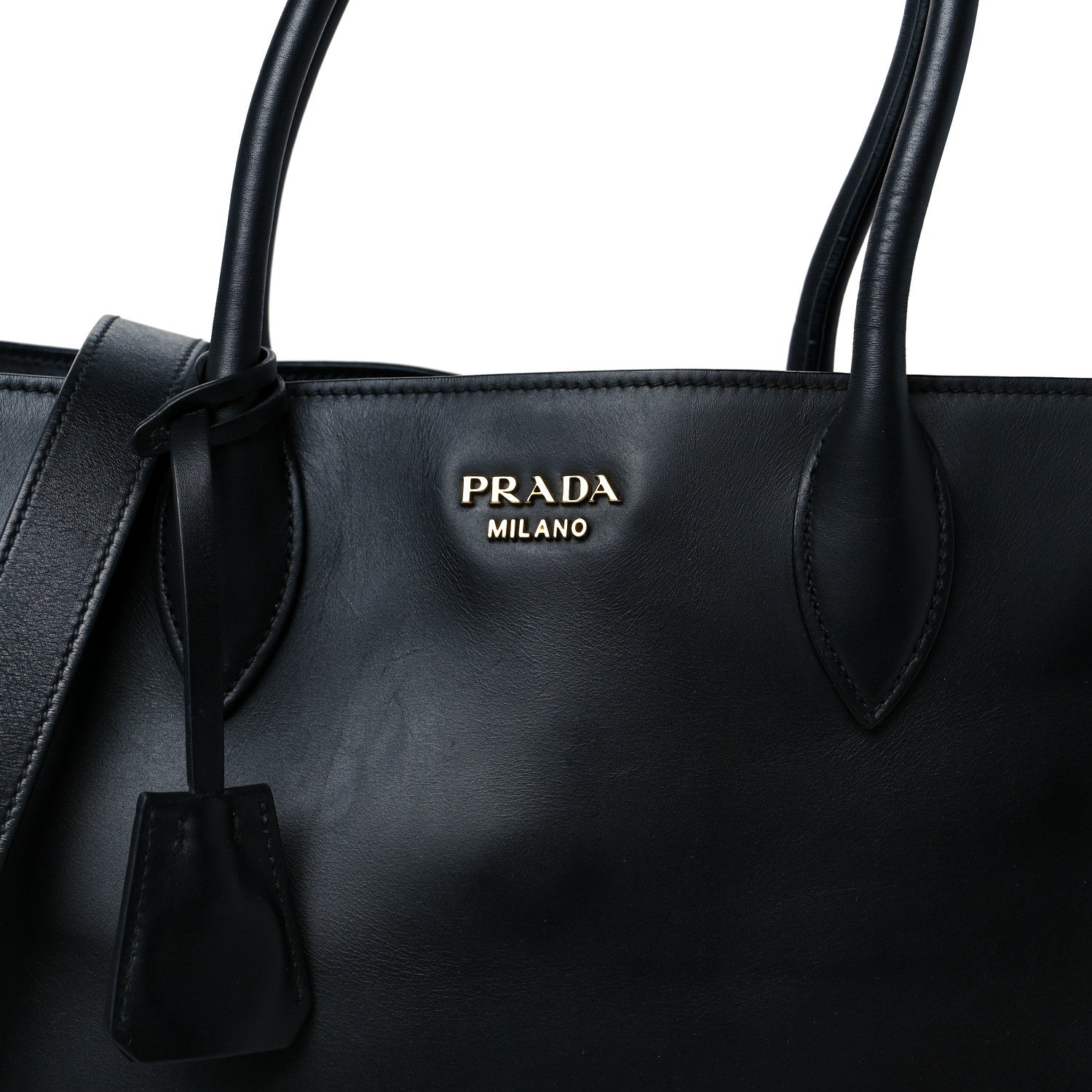 Prada City Calfskin Medium Bibliothèque Tote Black 8 of 10