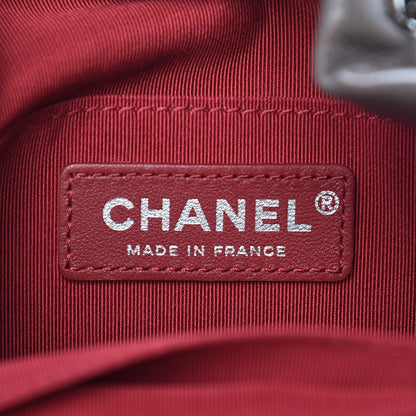 Chanel Calfskin Quilted Small Gabrielle Bucket Grey 6 of 7