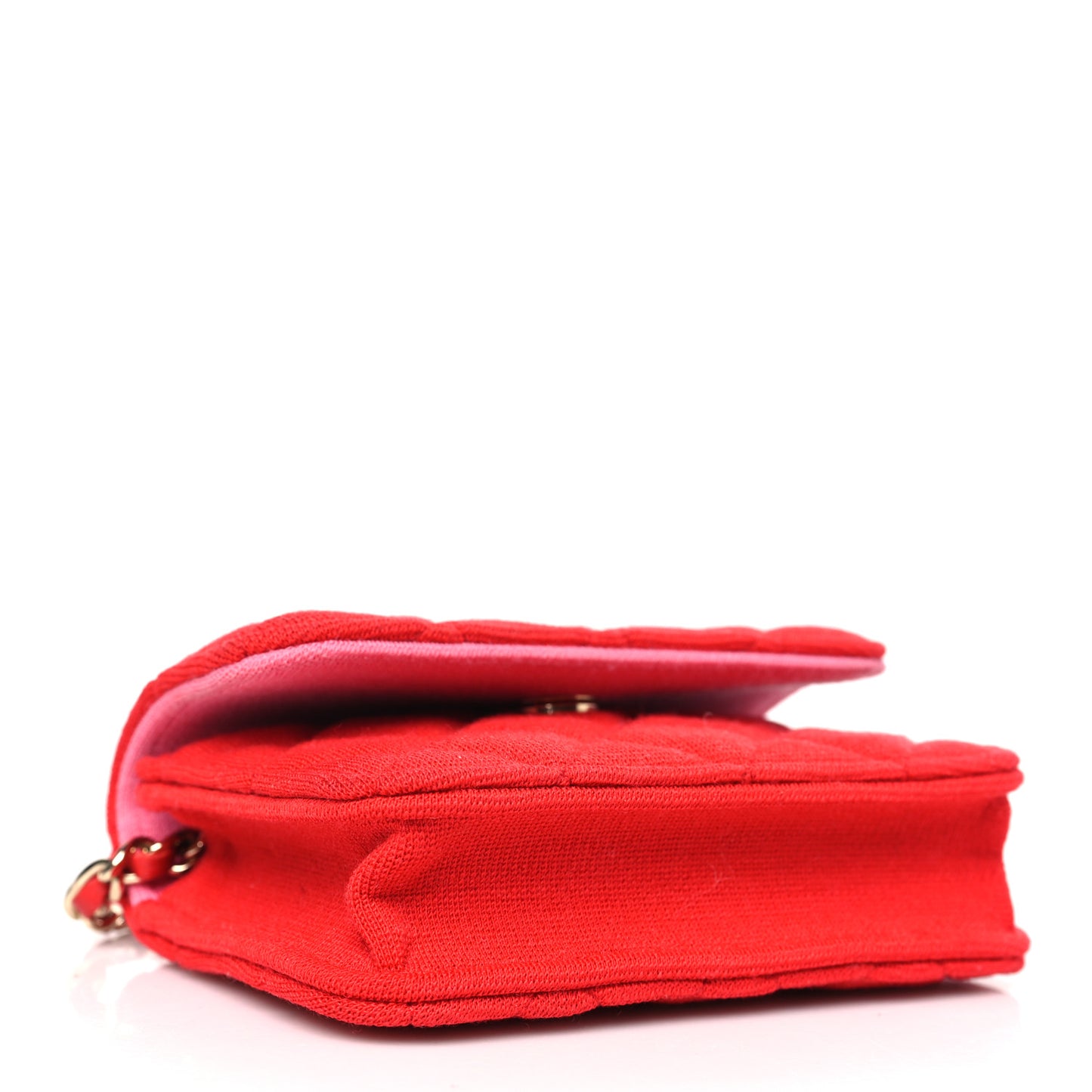 Jersey Quilted Micro Mini Flap Red