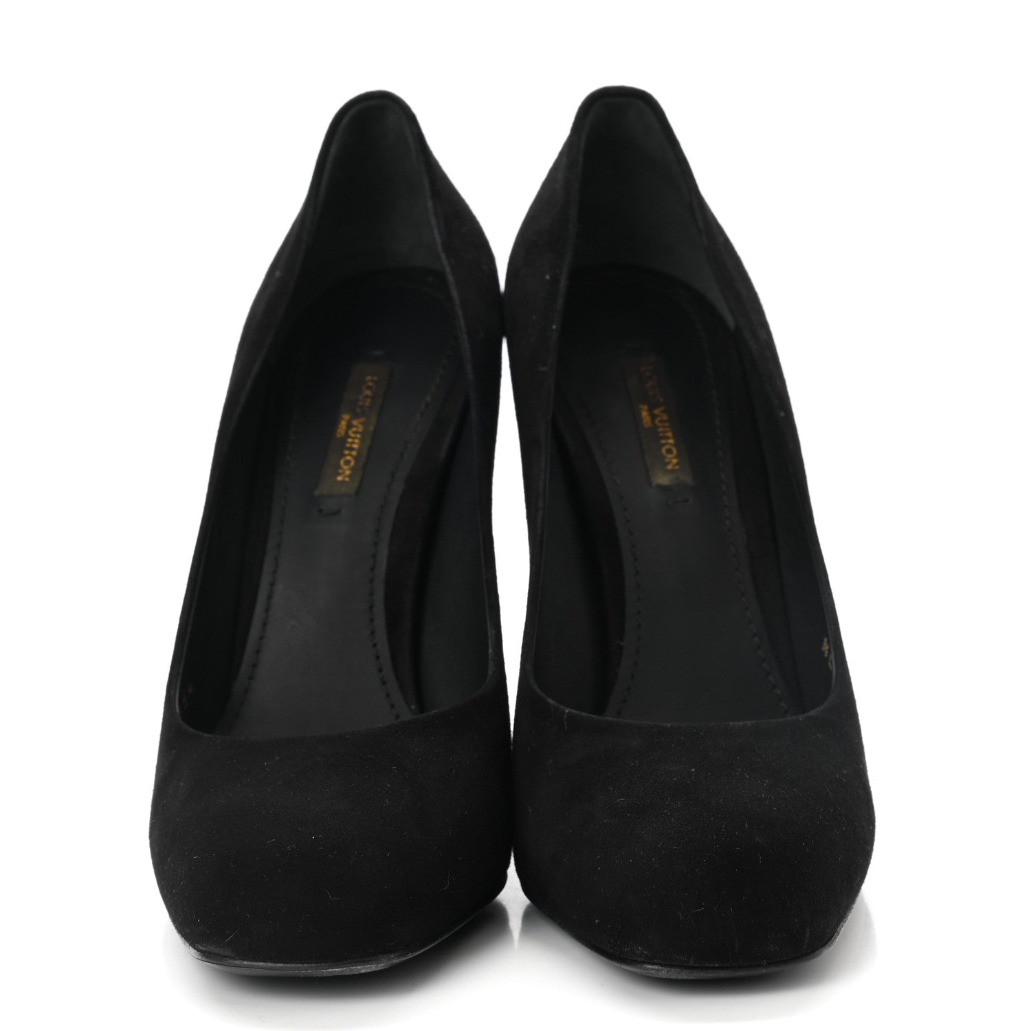 Louis Vuitton Suede Provoc Pumps 37.5 Black 2 of 9