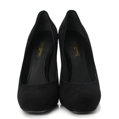 Louis Vuitton Suede Provoc Pumps 37.5 Black 2 of 9