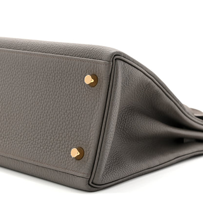 Hermes Togo Kelly Retourne 28 Etain 10 of 10