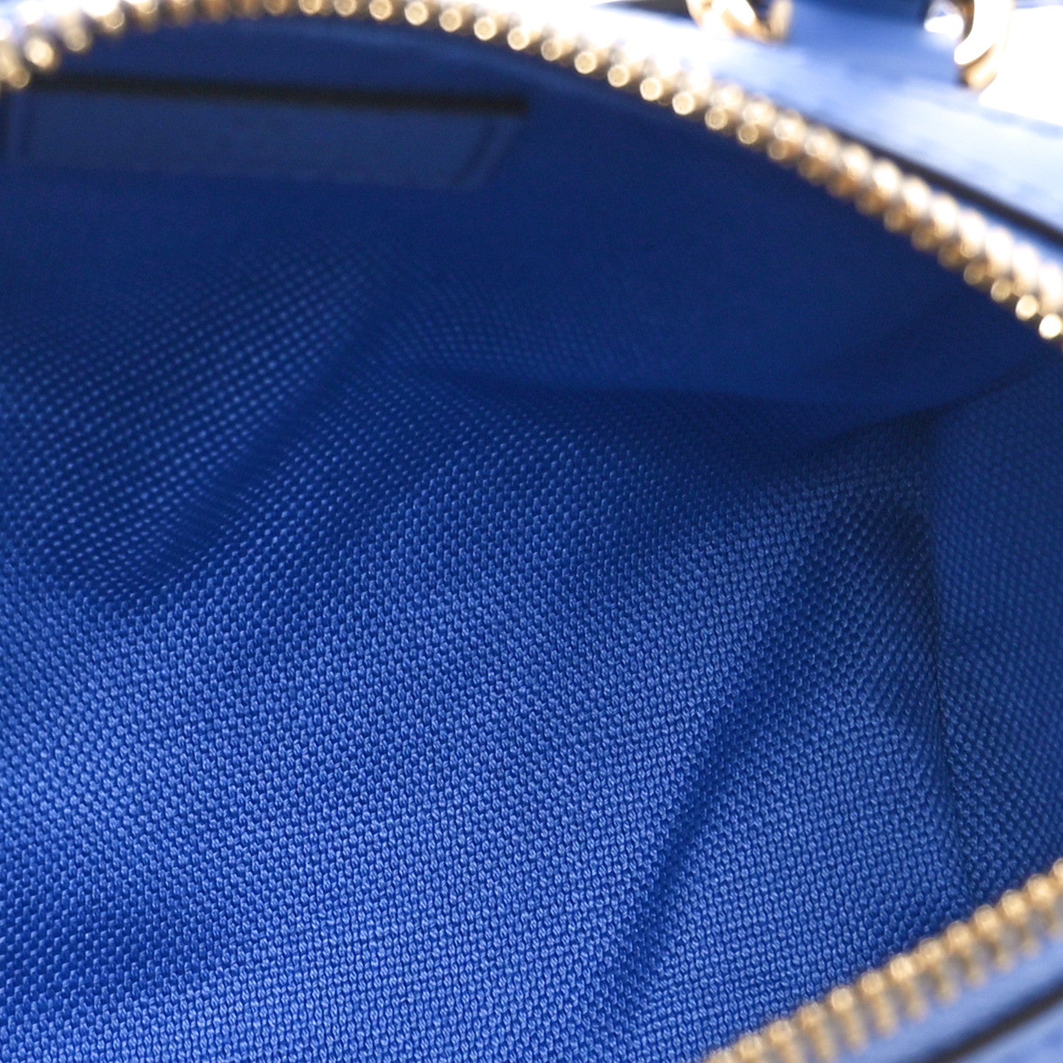 Gucci Calfskin Jumbo GG Embossed Super Mini Top Handle Bowler Bag Blue 5 of 9