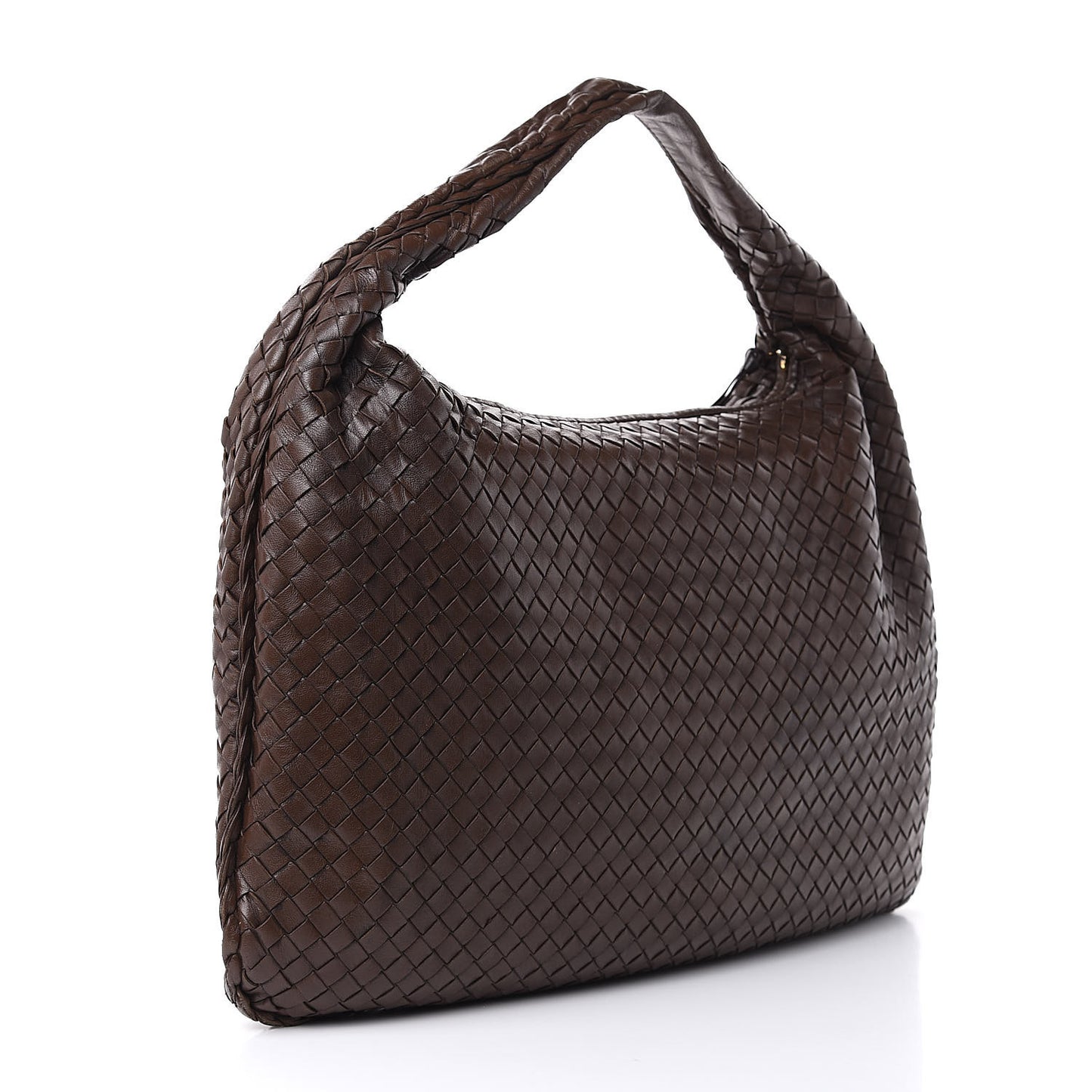 Nappa Intrecciato Large Veneta Hobo Ebano