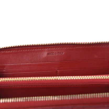 Prada Nappa Gaufre Zip Around Wallet Fuoco 10 of 10