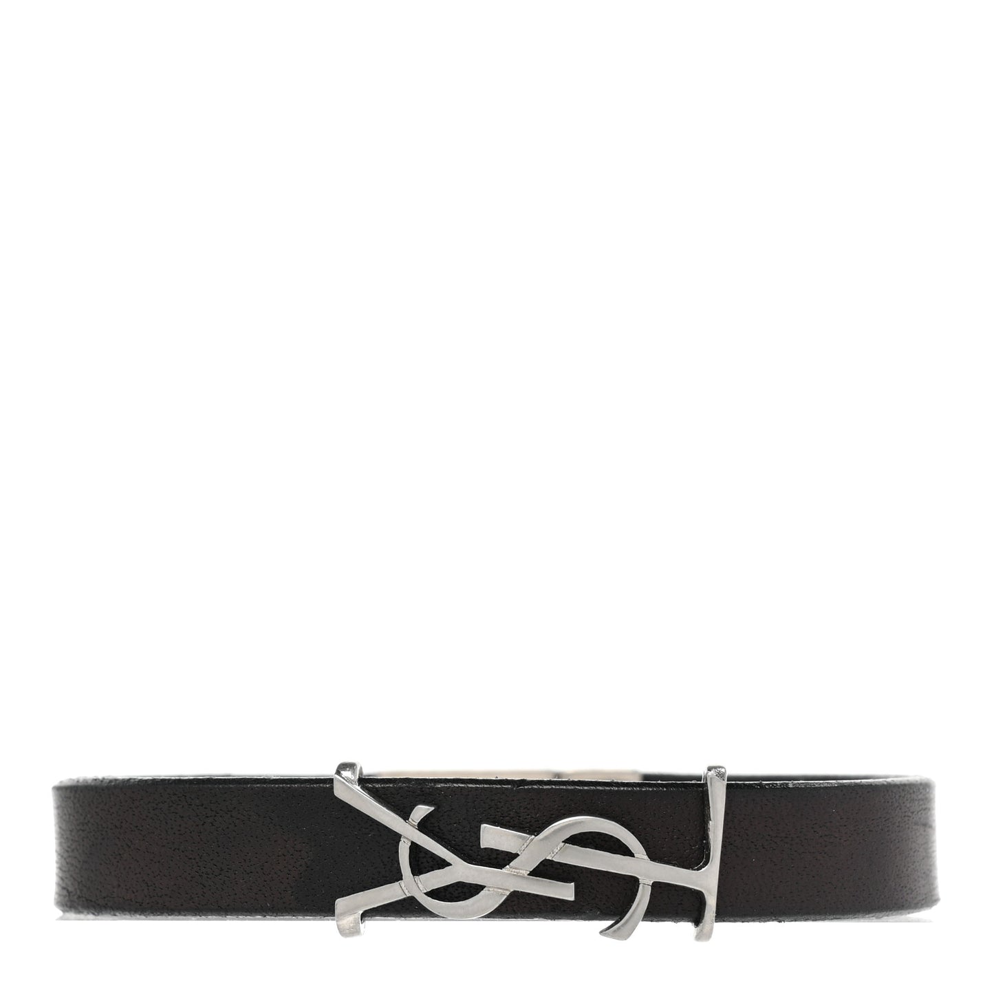 Calfskin Monogram Bracelet M Black