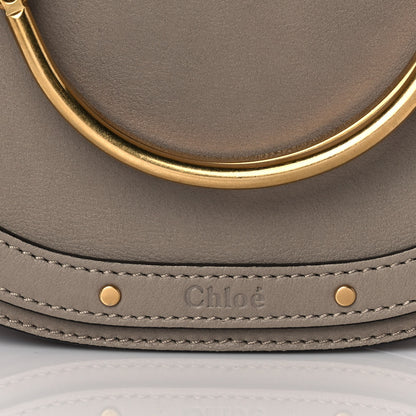 Chloe Calfskin Suede Small Nile Bracelet Bag Motty Grey 12 of 12