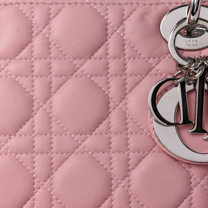 Christian Dior Lambskin Cannage Medium Lady Dior Light Pink 8 of 8