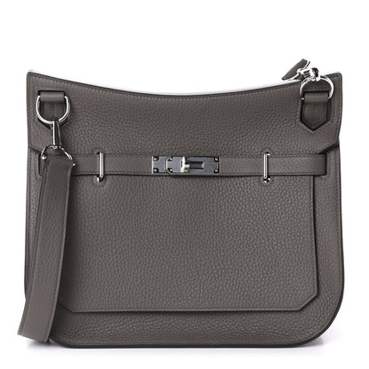 Hermes Taurillon Clemence Jypsiere 28 Etain 1 of 11