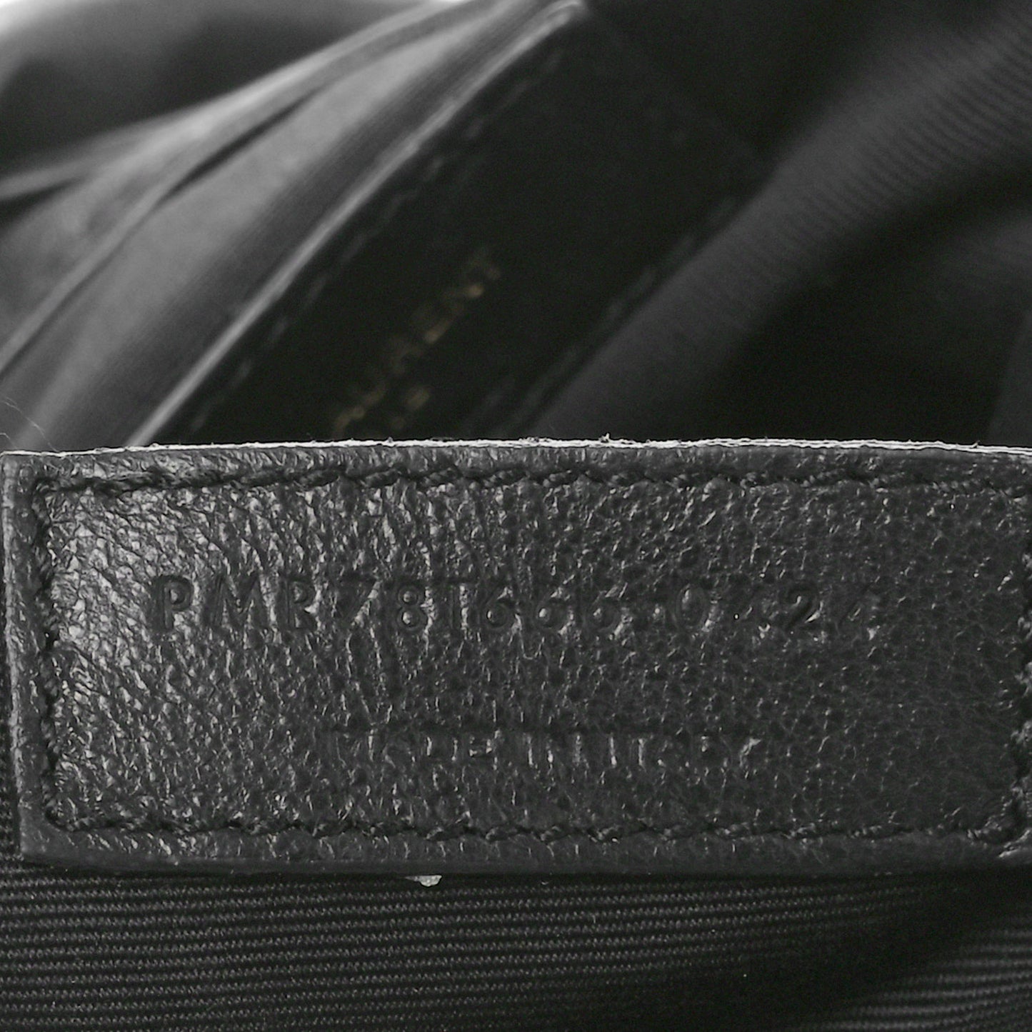 Lambskin Matelasse Monogram Medium Jamie 4.3 Pochon Black
