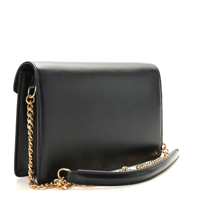 Celine Shiny Calfskin Triomphe Margo Wallet on Chain Black 3 of 9