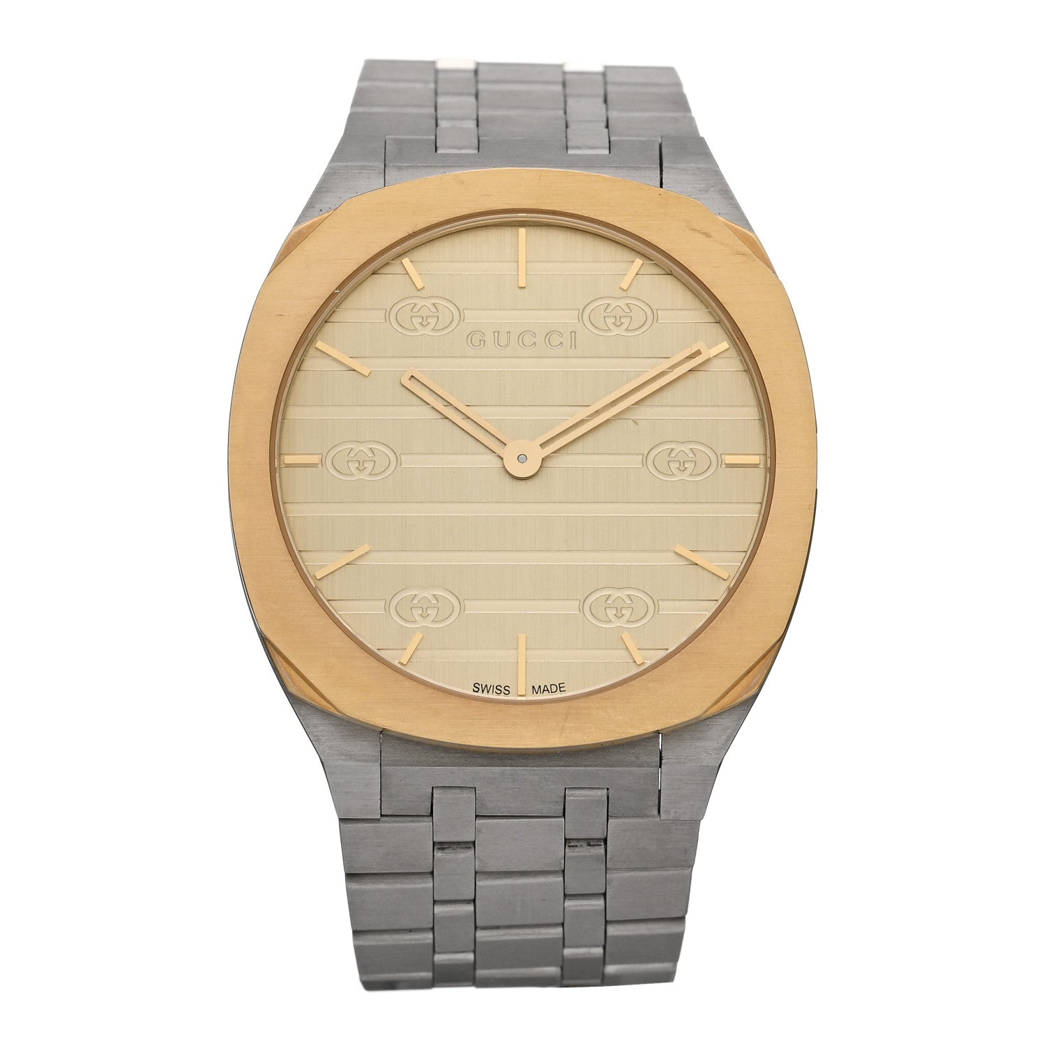 Gucci Stainless Steel 34mm 25H Quartz Watch Gold 1 of 4