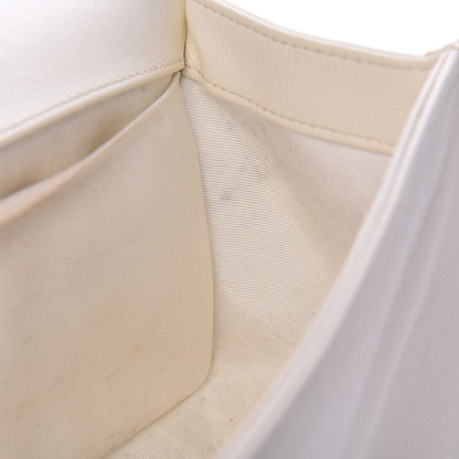 Chanel Calfskin Quilted Medium Boy Flap White 9 of 15