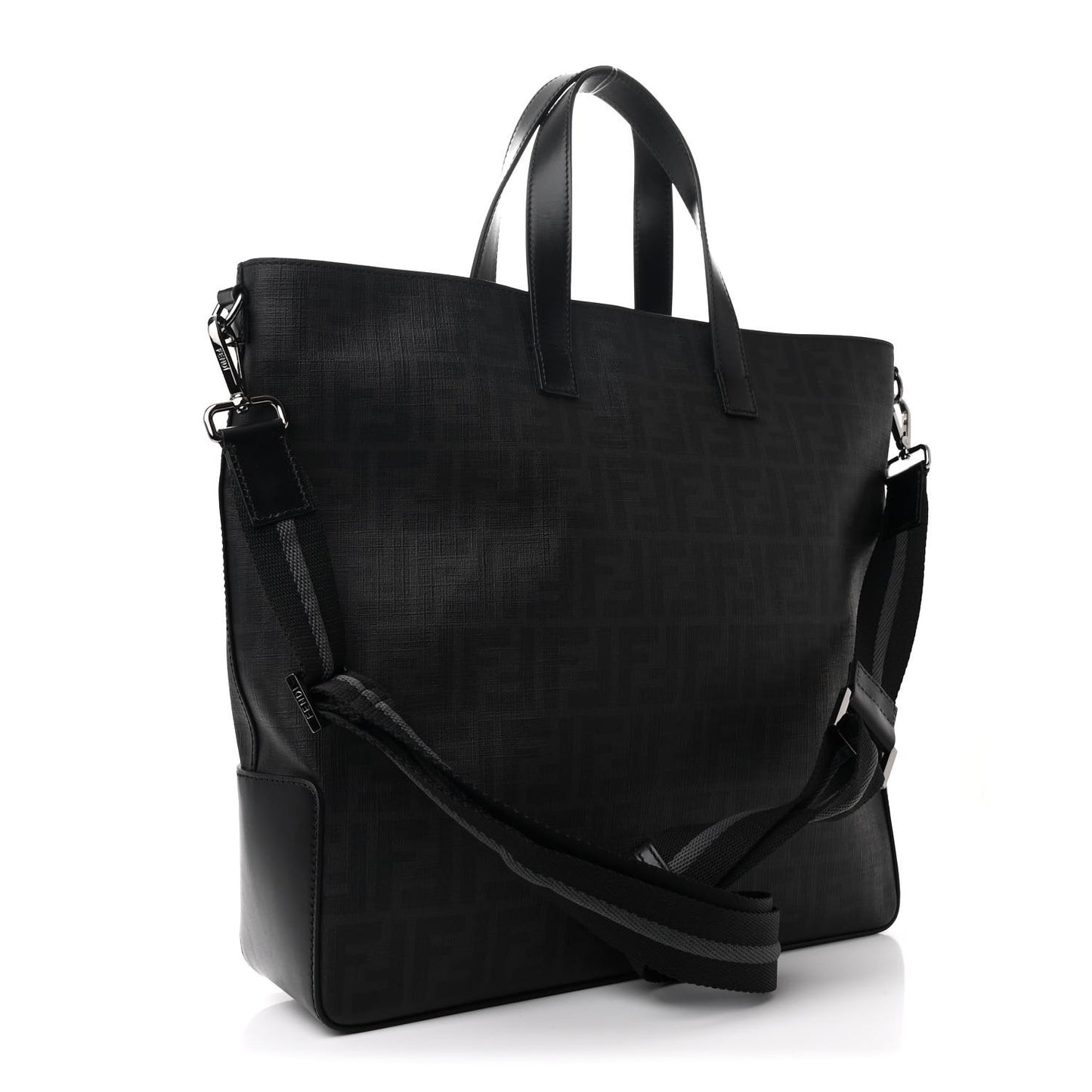 Zucca Spalmati Top Handle Convertible Tote Black