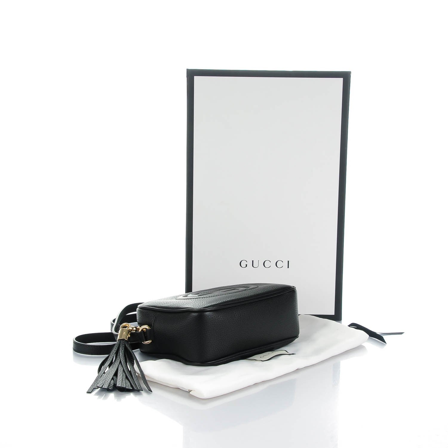Gucci Pebbled Calfskin Small Soho Disco Bag Black 4 of 7