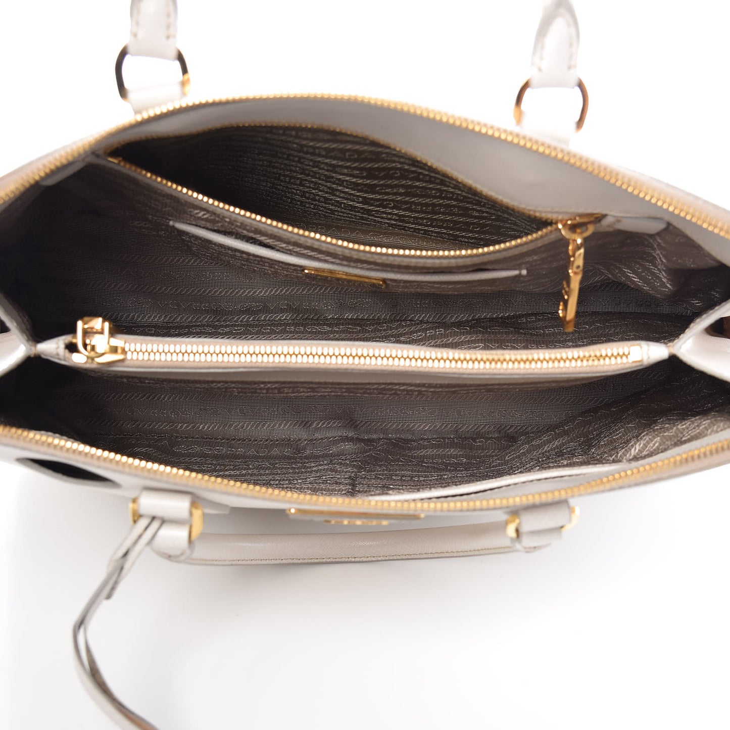 Saffiano Lux Large Promenade Tote Talco