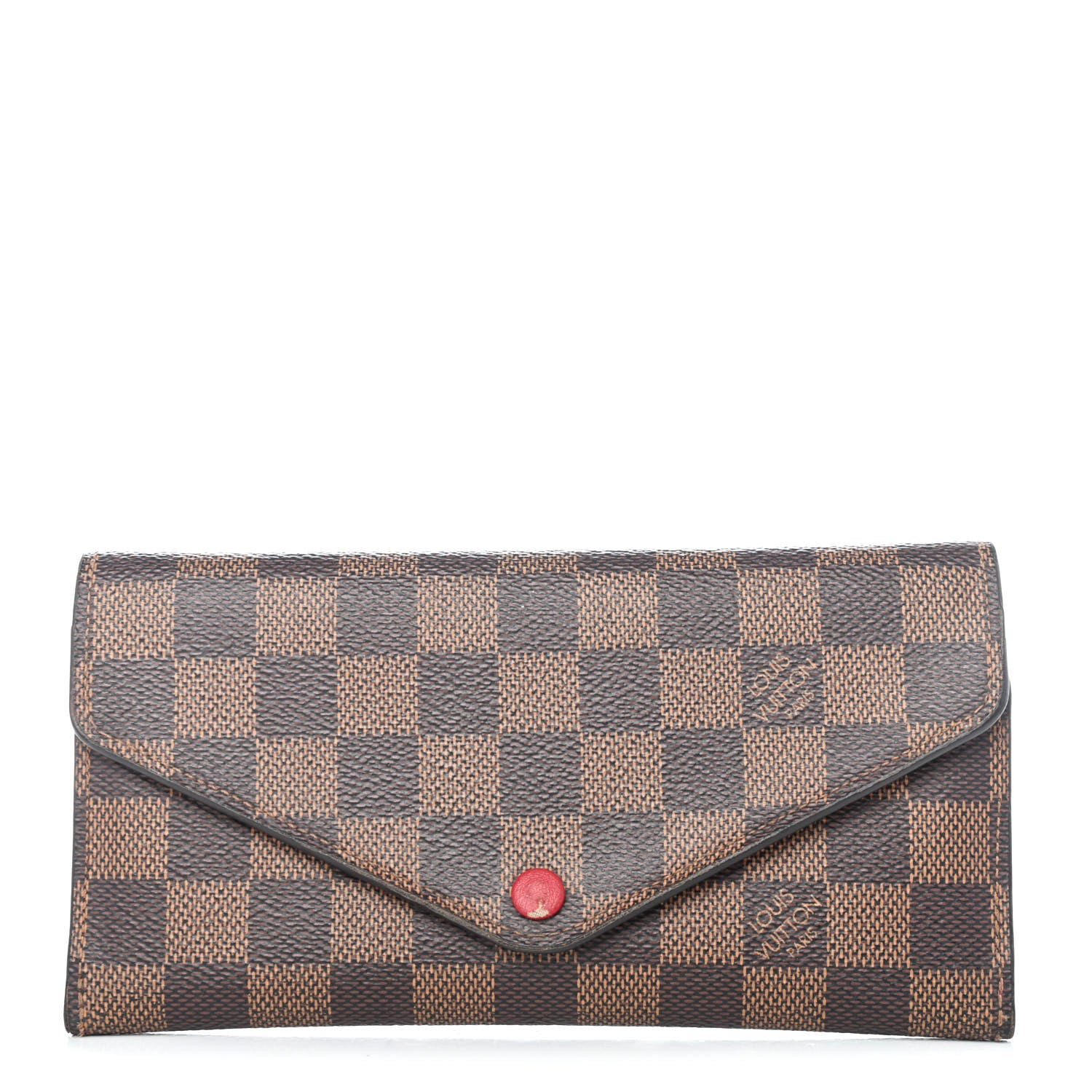 Louis Vuitton Damier Ebene Josephine Wallet Red 1 of 5