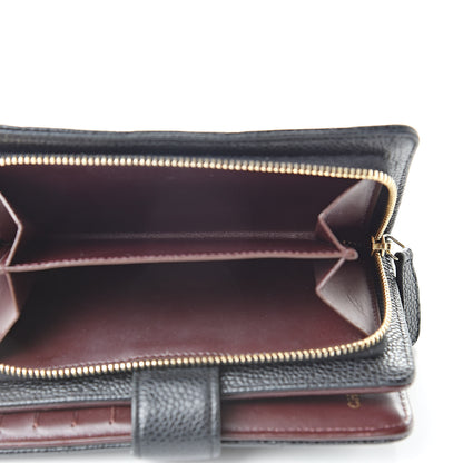 Chanel Caviar Quilted Zipped Pocket Wallet Black 11 of 12