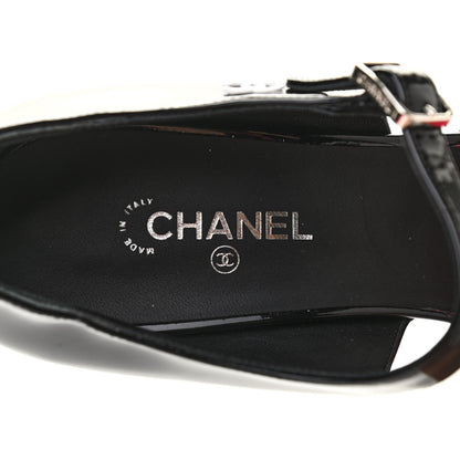 Chanel Patent Calfskin CC Pumps 39 Pink Black 6 of 8