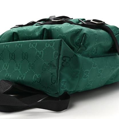 Gucci Econyl Nylon Monogram Off The Grid Utility Pocket Backpack Scrabble Green Black 9 of 9