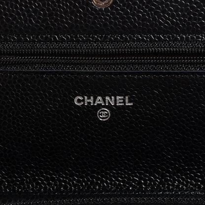 Chanel Caviar Quilted Wallet On Chain WOC Black 7 of 9