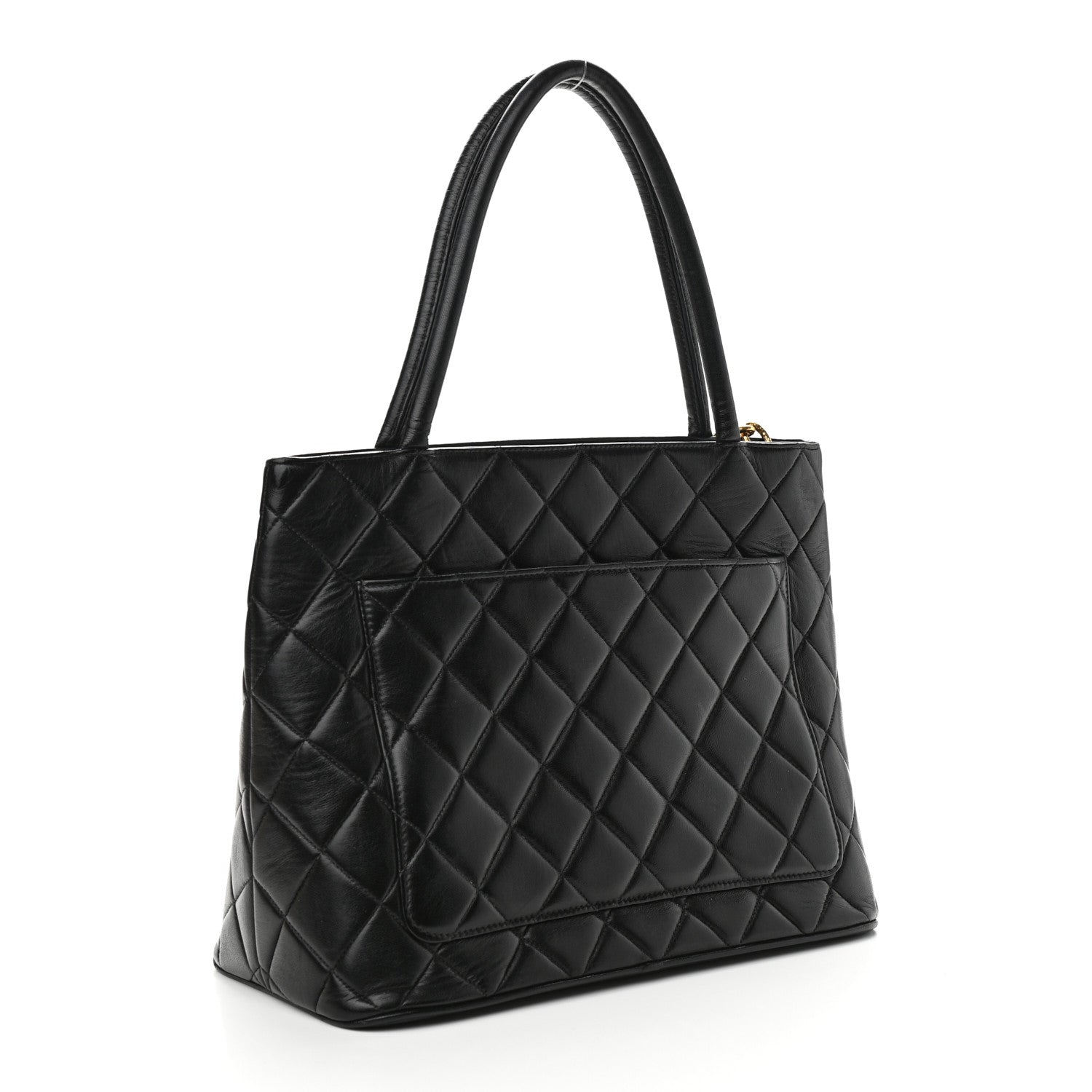 Chanel Lambskin Quilted Medallion Tote Black 3 of 10