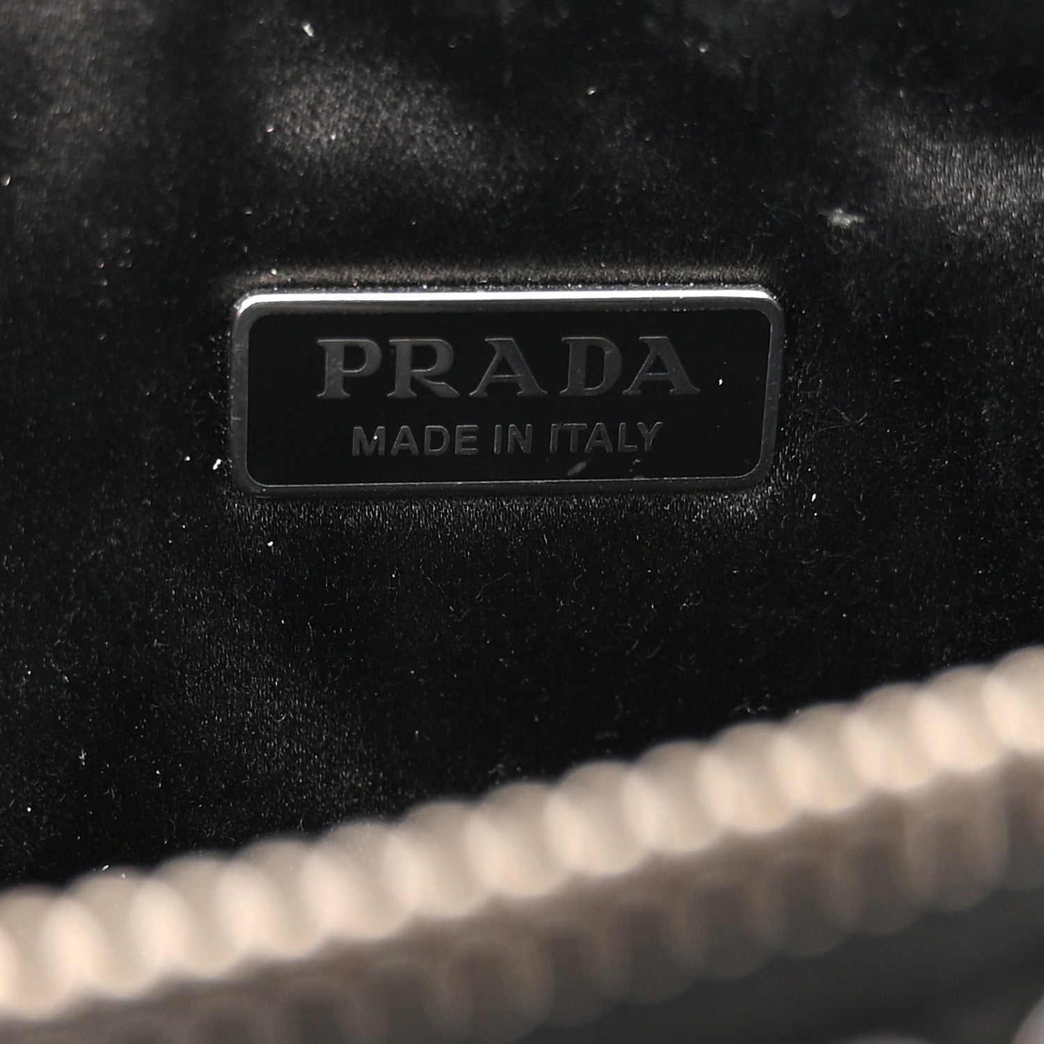 Prada Satin Crystal Triangle Pouch Cristal 6 of 14