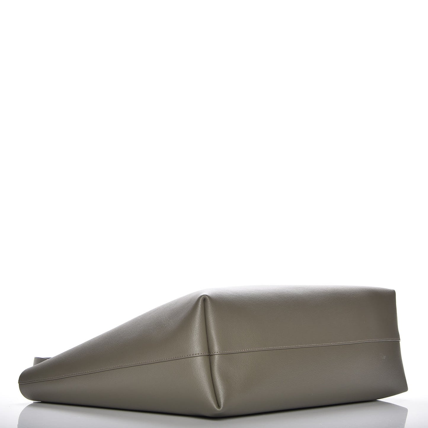 Calfskin Large Shopping Tote Kaki Militaire