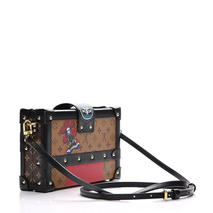 Louis Vuitton Reverse Monogram Kabuki Petite Malle Black 3 of 8