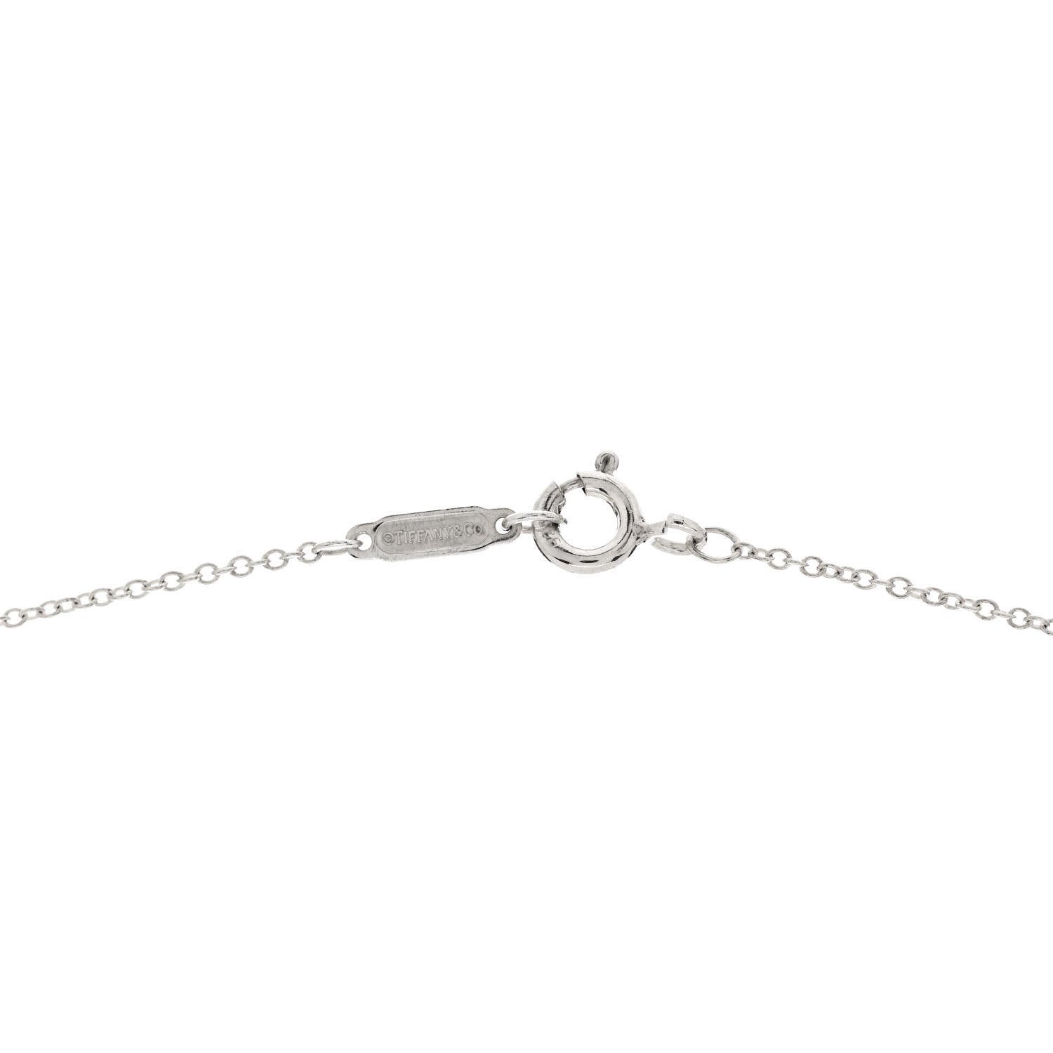 Tiffany Sterling Silver Twist Knot Pendant Necklace 4 of 5