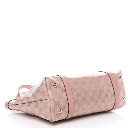 Gucci Crystal Monogram Medium Abbey Tote Blush 3 of 11