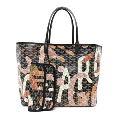 Goyard Goyardine Saint Louis Lettres Camouflage PM Black Pink Multicolor 2 of 9