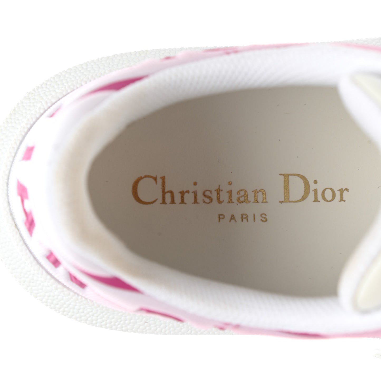 Reflective Fabric Shaded Dior-ID Platform Sneakers 37 Raspberry