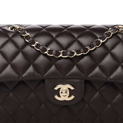 Chanel Lambskin Quilted Small Double Flap Brown 10 of 11