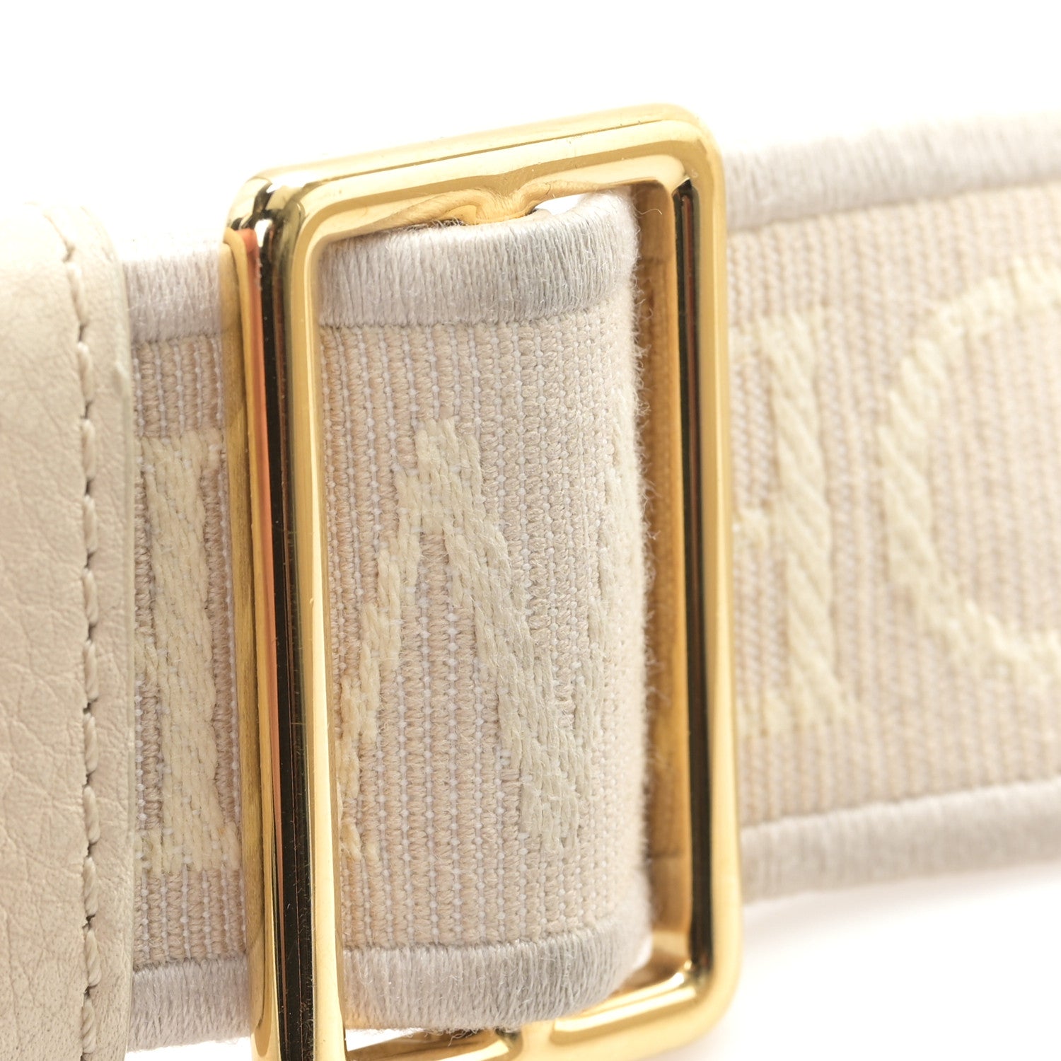 Loewe Calfskin Jacquard Webbing Anagram Strap Ecru 4 of 4