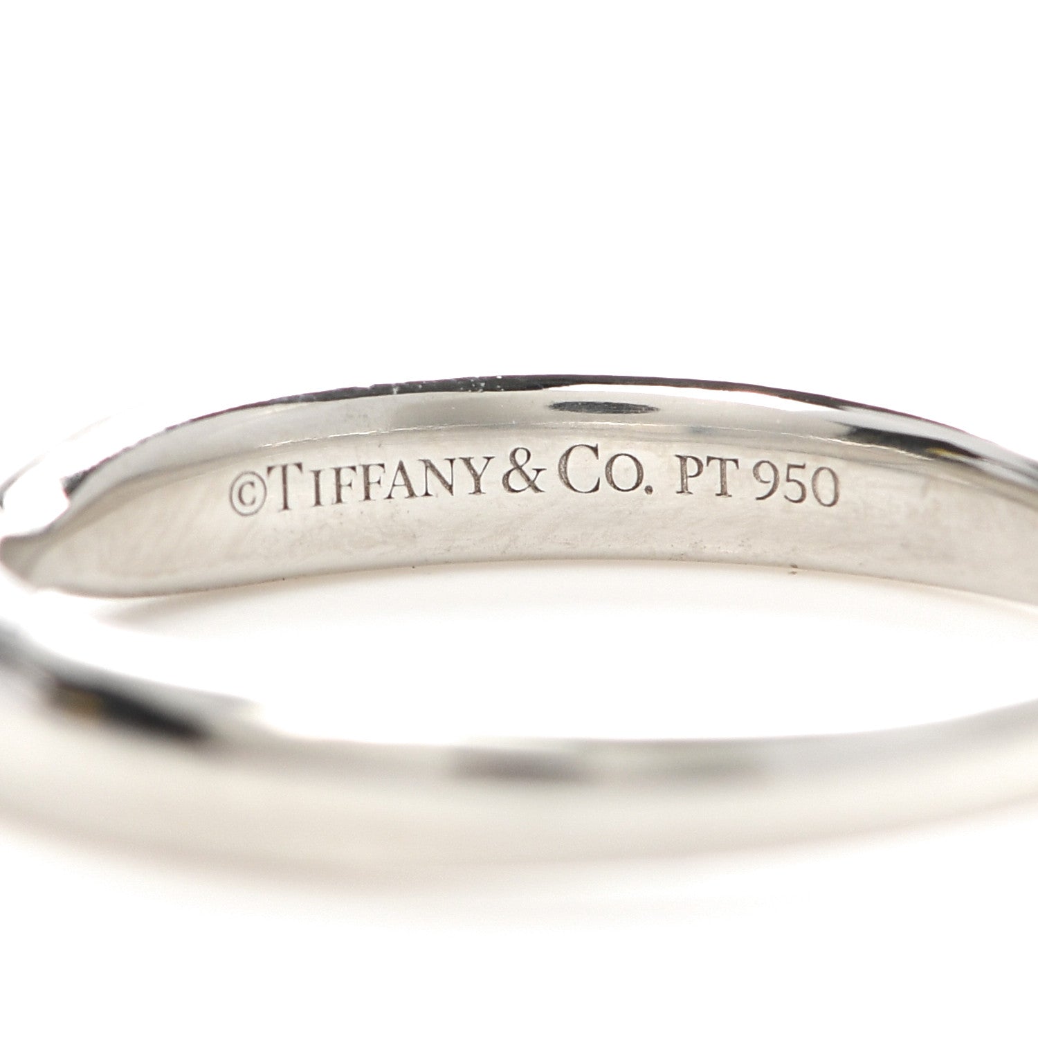 Tiffany Platinum 3mm Harmony Band Ring 50 5.5 4 of 5