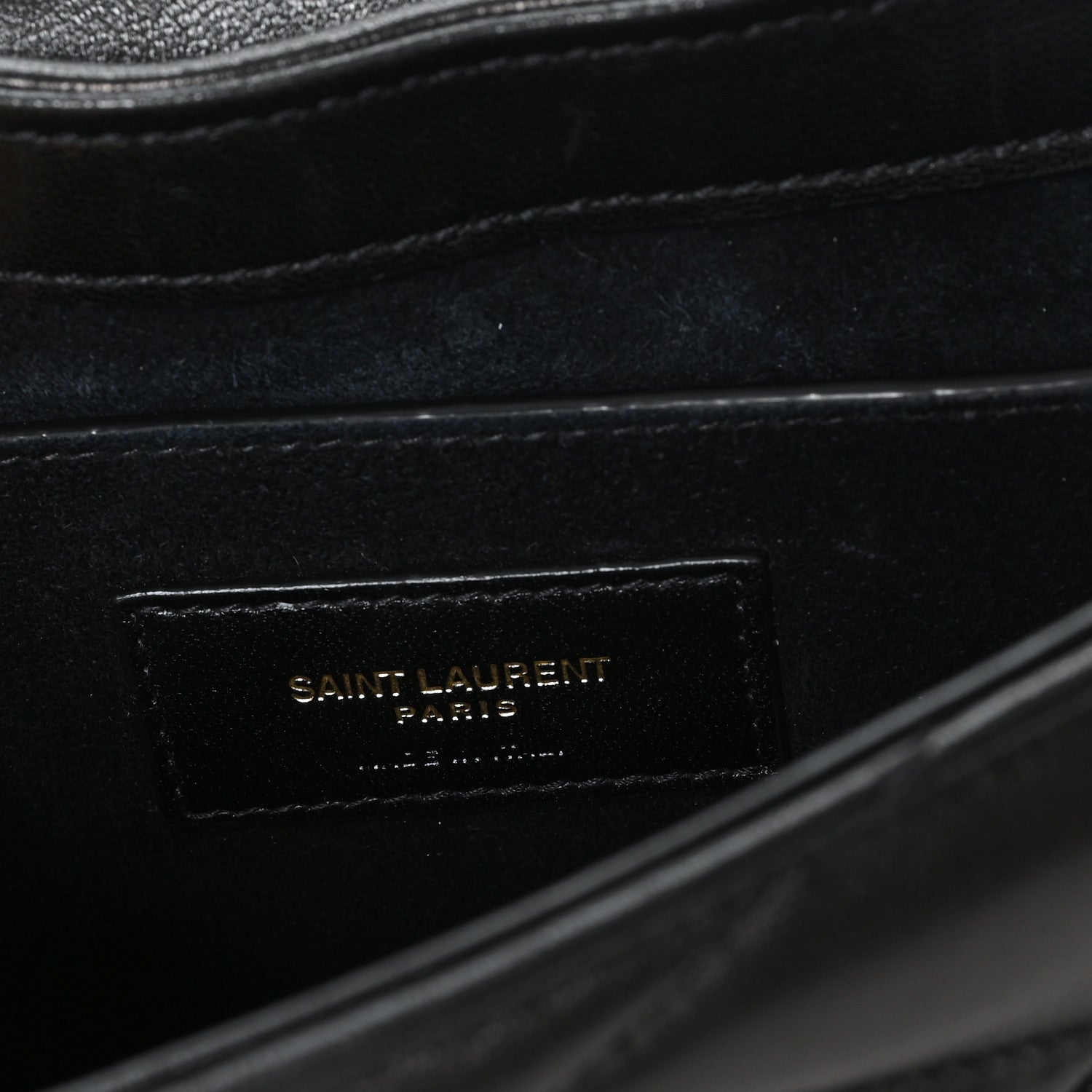 Saint Laurent Lambskin Quilted Le 57 Diamond Shoulder Bag Black 6 of 10
