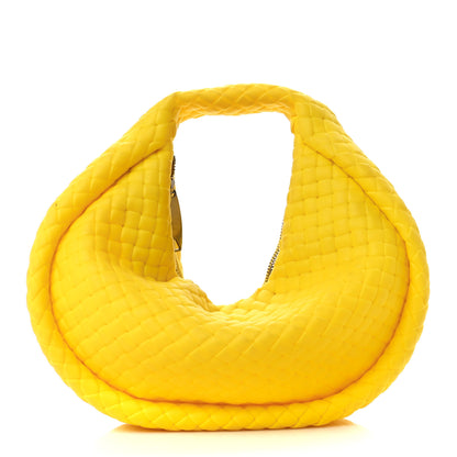 Bottega Veneta Rubber Intreccio Padded Mini Jodie Lemon 1 of 12