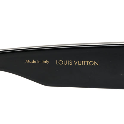 Louis Vuitton Acetate Swarovski Crystal Cyclone Sunglasses Z1578W Black 6 of 7