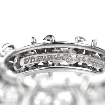 Tiffany Platinum Diamond Schlumberger Sixteen Stone Ring 54 7 4 of 6