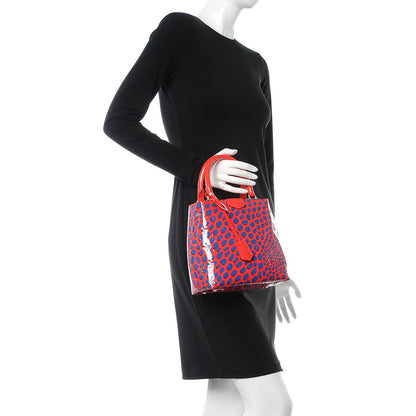 Louis Vuitton Vernis Jungle Dots Open Tote Coquelicot Denim 3 of 8