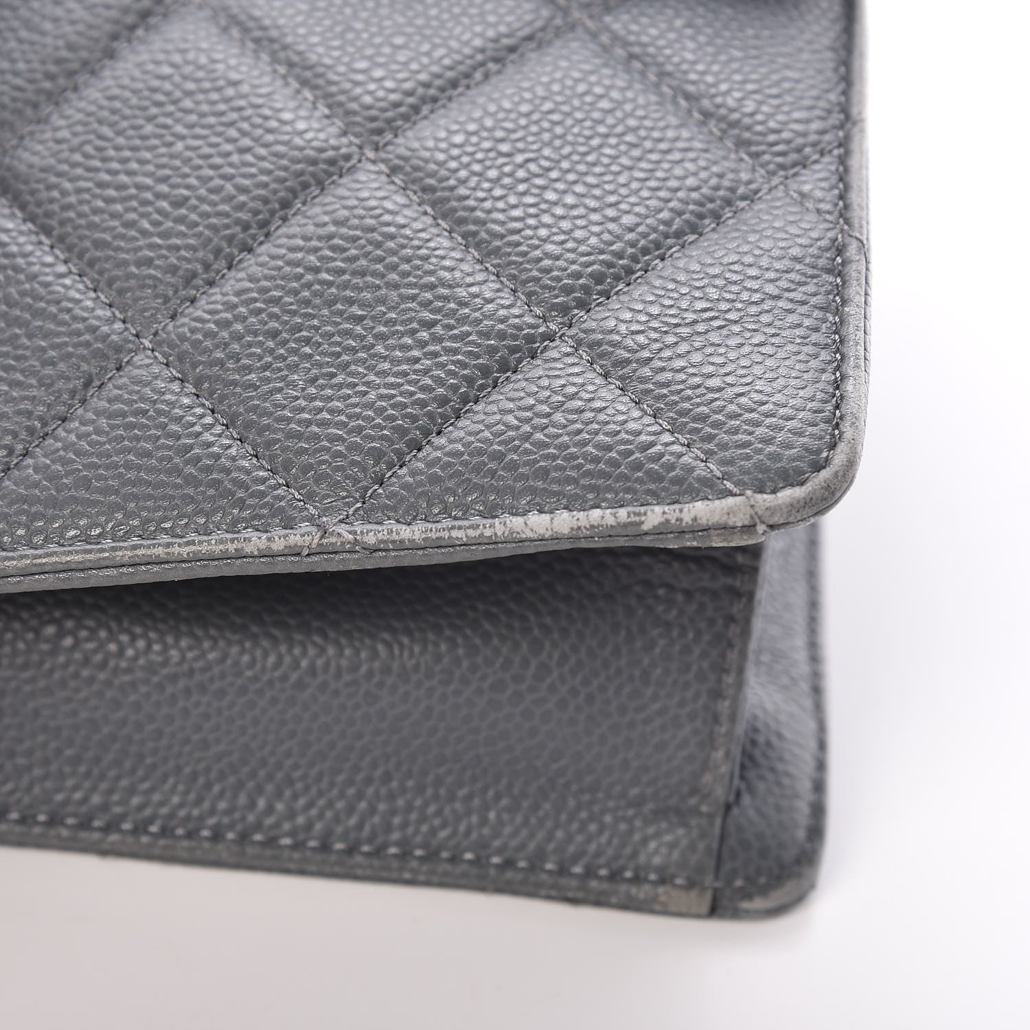 Chanel Caviar Quilted Large Retro Class Flap Grey 13 of 16