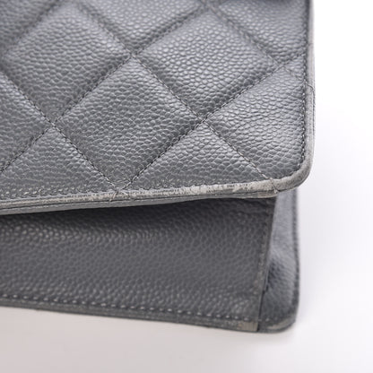 Chanel Caviar Quilted Large Retro Class Flap Grey 13 of 16