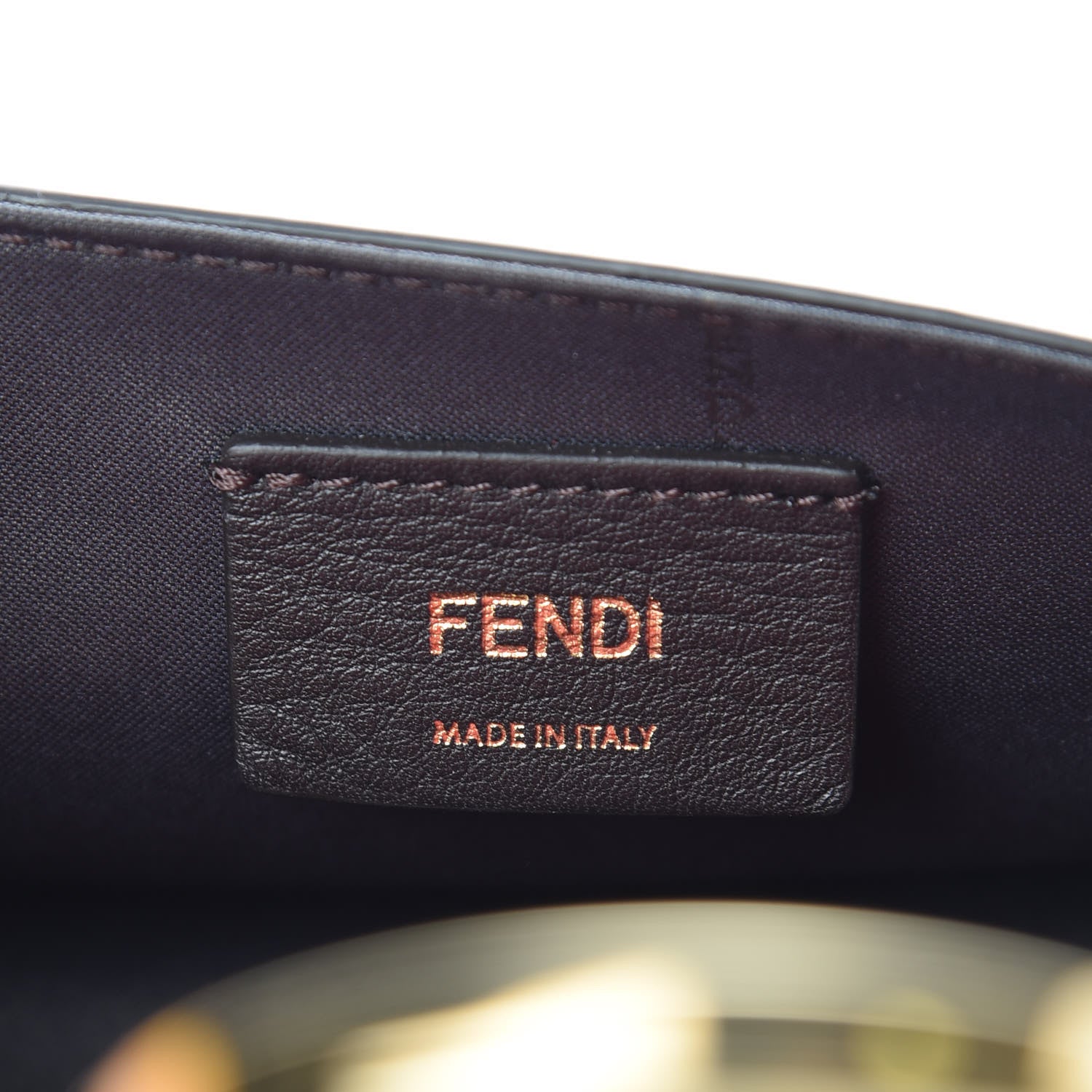 Fendi Vitello Cruise F is Fendi Bi-Color FF 1974 Embossed Envelope Belt Bag Maya Black Fragola 7 of 11